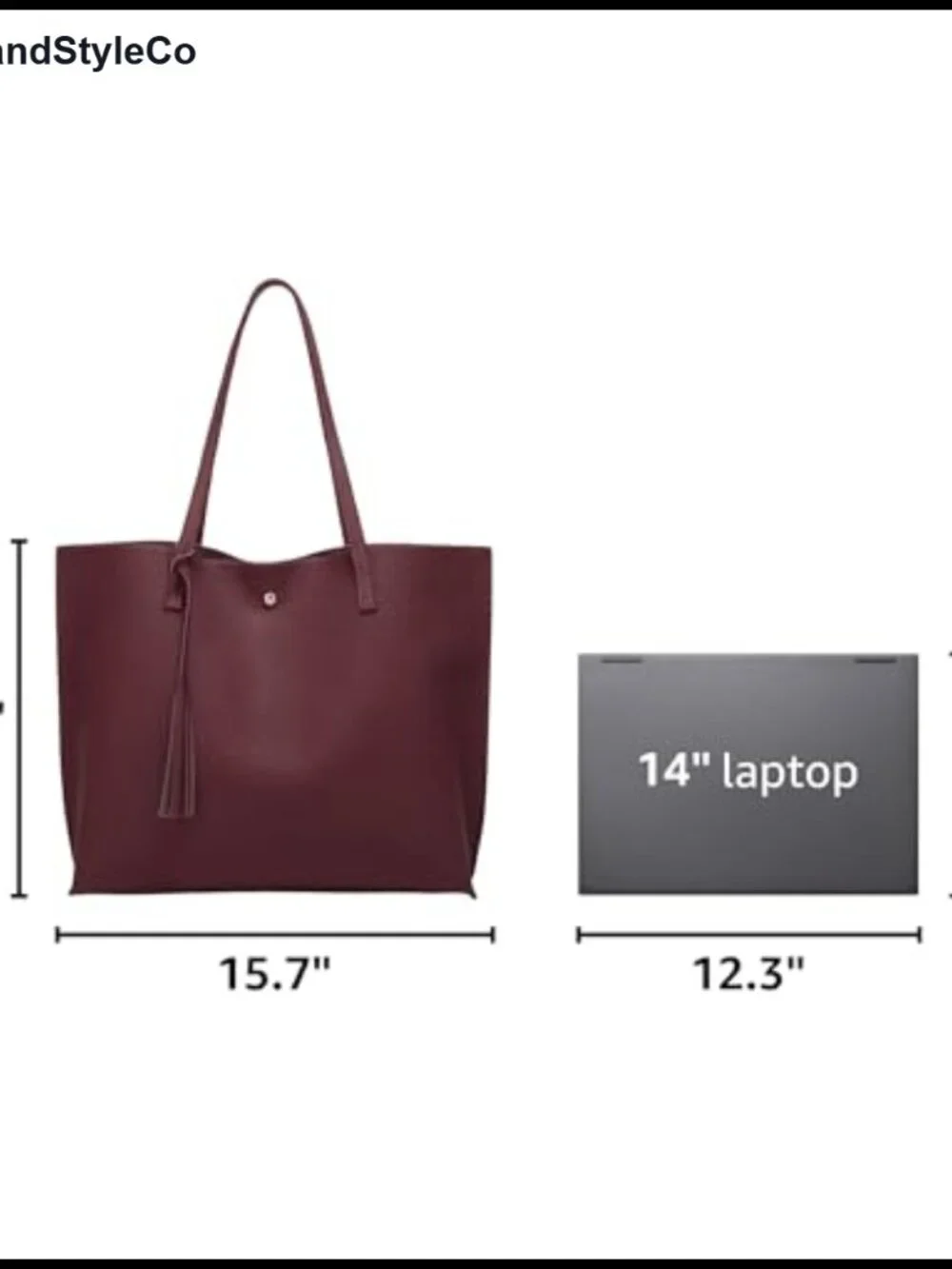Soft Faux Leather Tote Shoulder Bag Tassel Big Capacity Handbag
